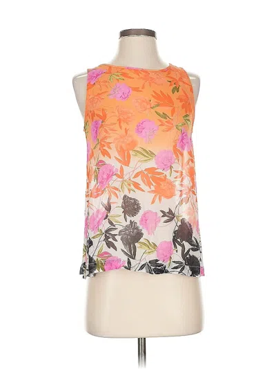 Pre-owned Joie Sleeveless Blouse In Orange