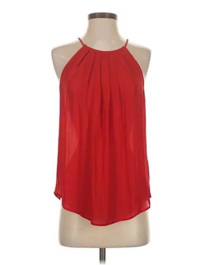 Pre-owned Joie Sleeveless Blouse In Red