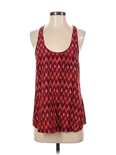 Pre-owned Joie Sleeveless Blouse In Red