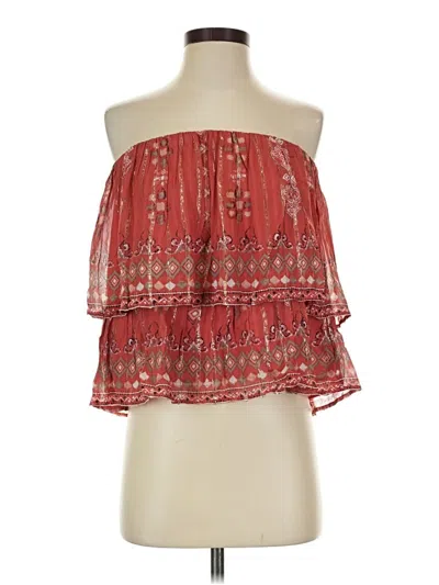 Pre-owned Joie Sleeveless Blouse In Red