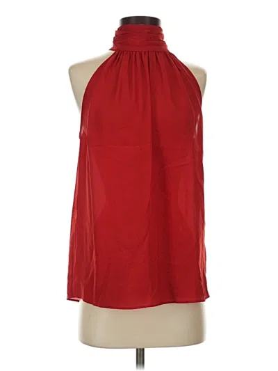 Pre-owned Joie Sleeveless Blouse In Red