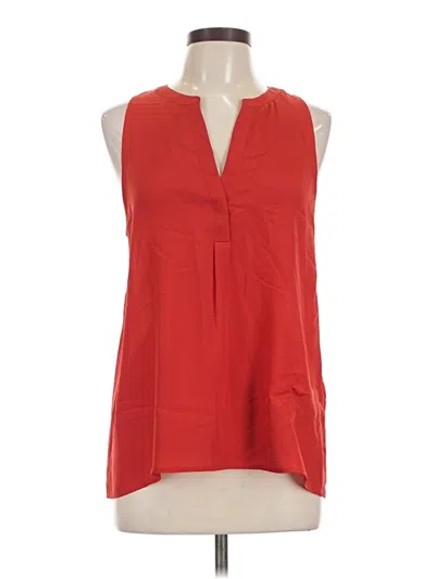 Pre-owned Joie Sleeveless Blouse In Red