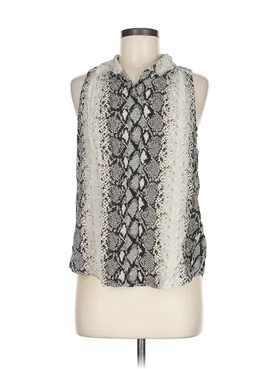 Pre-owned Joie Sleeveless Blouse In Silver