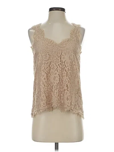 Pre-owned Joie Sleeveless Blouse In Tan