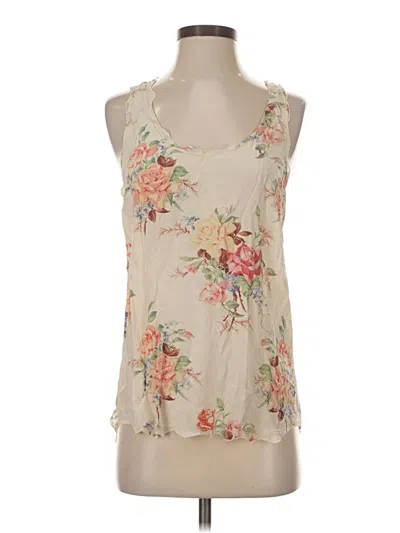 Pre-owned Joie Sleeveless Blouse In Tan