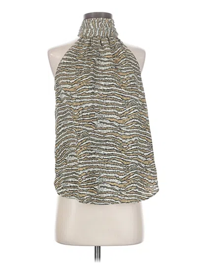 Pre-owned Joie Sleeveless Blouse In Tan