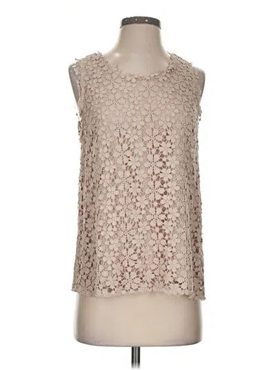 Pre-owned Joie Sleeveless Blouse In Tan