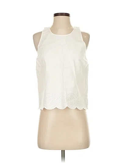 Pre-owned Joie Sleeveless Blouse In White