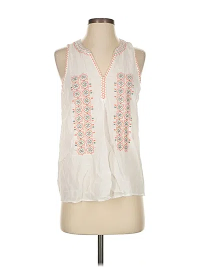 Pre-owned Joie Sleeveless Blouse In White