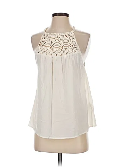 Pre-owned Joie Sleeveless Blouse In White