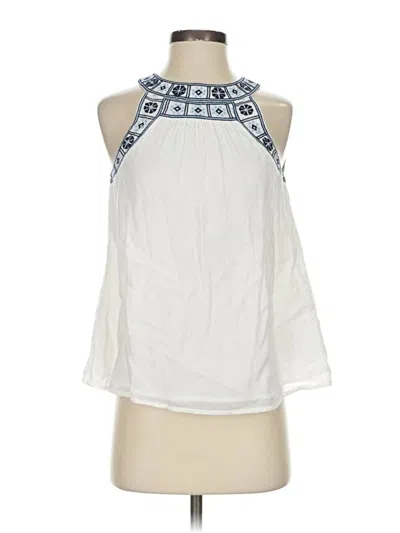Pre-owned Joie Sleeveless Blouse In White