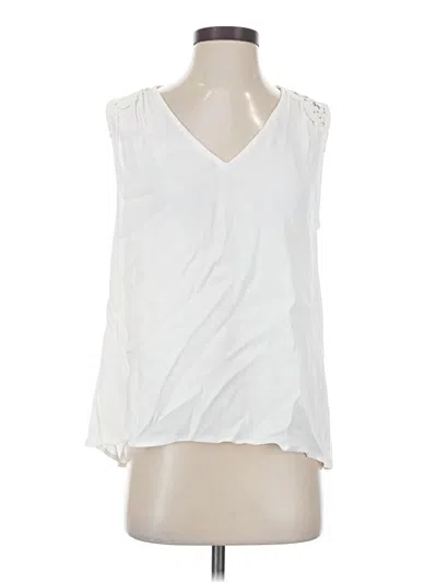 Pre-owned Joie Sleeveless Blouse In White