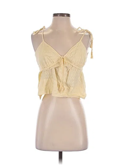 Pre-owned Joie Sleeveless Blouse In Yellow