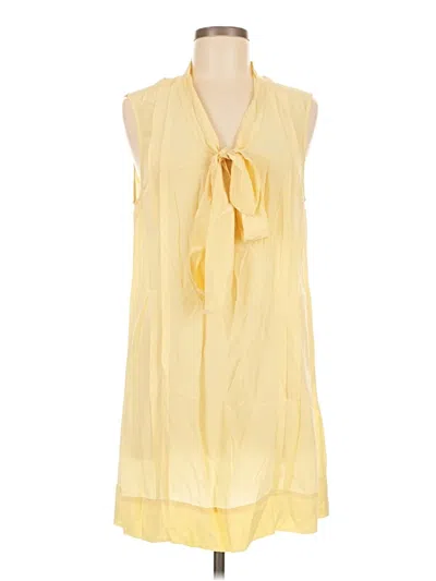 Pre-owned Joie Sleeveless Blouse In Yellow