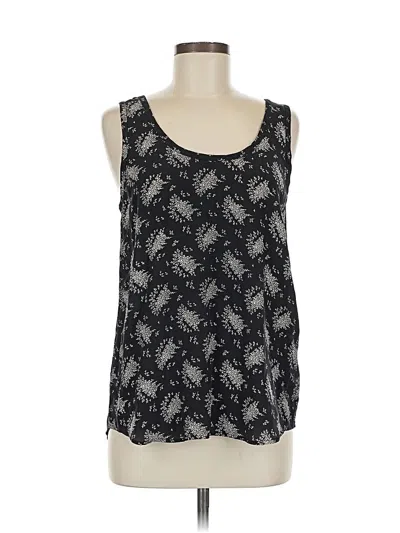 Pre-owned Joie Sleeveless Silk Top Black Halter Neckline Tops