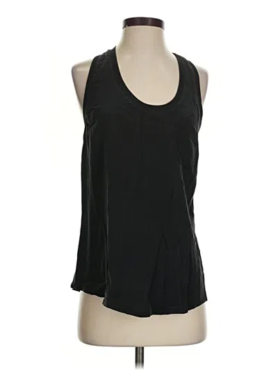 Pre-owned Joie Sleeveless Silk Top Black Scoop Neck Tops