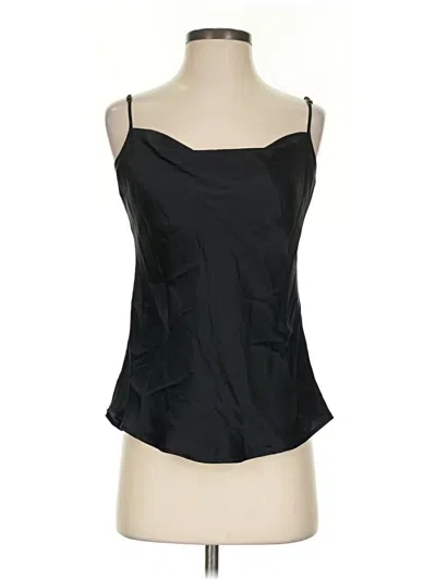 Pre-owned Joie Sleeveless Silk Top Black Strapless Neckline Tops