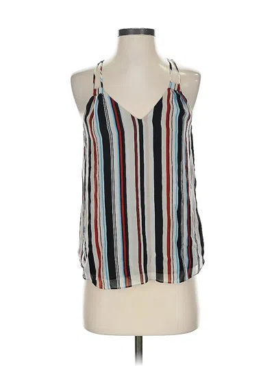 Pre-owned Joie Sleeveless Silk Top Blue Halter Neckline Tops