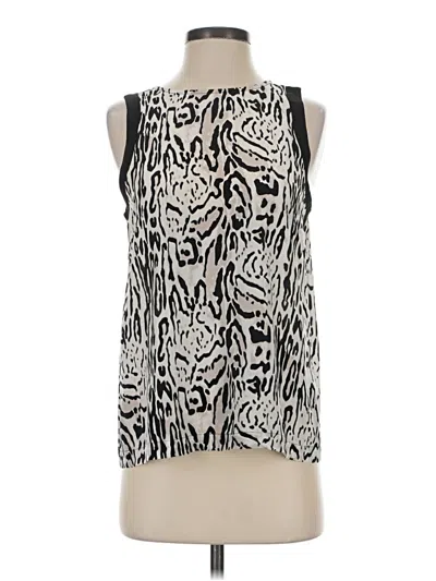 Pre-owned Joie Sleeveless Silk Top Ivory Halter Neckline Tops