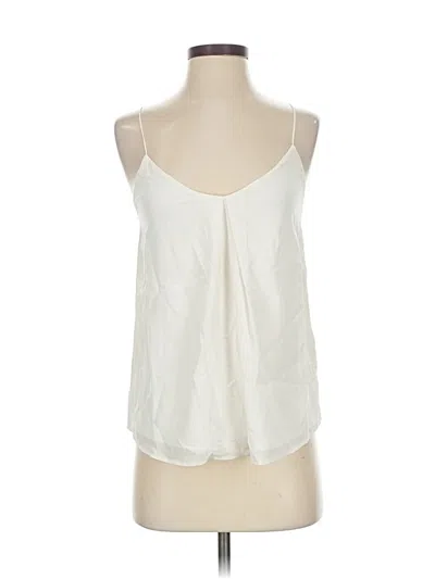 Pre-owned Joie Sleeveless Silk Top Ivory Halter Neckline Tops In White