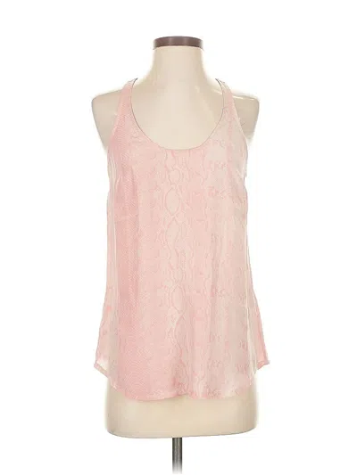 Pre-owned Joie Sleeveless Silk Top Pink Halter Neckline Tops