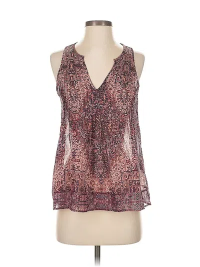 Pre-owned Joie Sleeveless Silk Top Pink Halter Neckline Tops