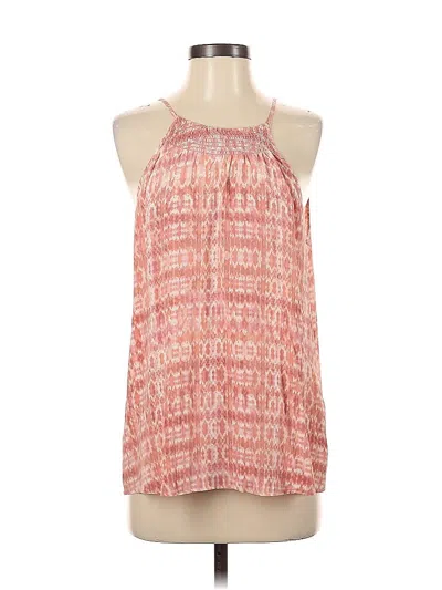 Pre-owned Joie Sleeveless Silk Top Pink Halter Neckline Tops