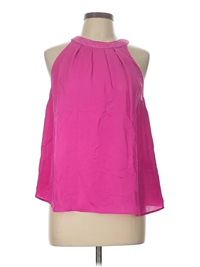 Pre-owned Joie Sleeveless Silk Top Pink Halter Neckline Tops