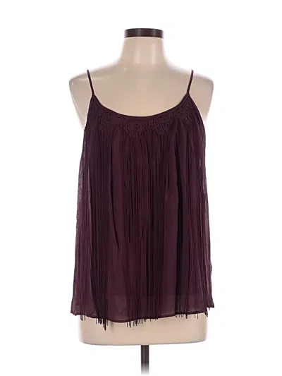 Pre-owned Joie Sleeveless Silk Top Purple Halter Neckline Tops