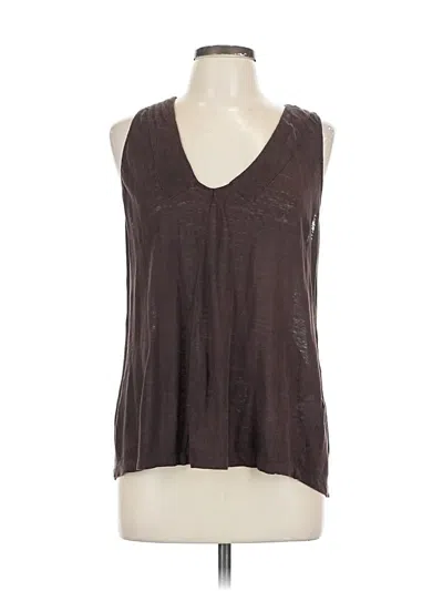 Pre-owned Joie Sleeveless T-shirt In Brown