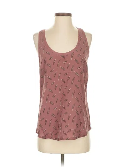 Pre-owned Joie Sleeveless Top Burgundy Scoop Neck Tops