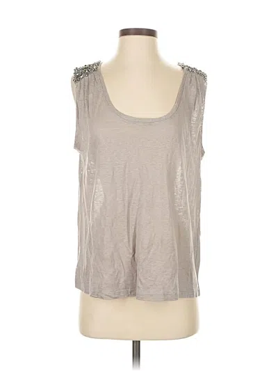 Pre-owned Joie Sleeveless Top Gray Scoop Neck Tops