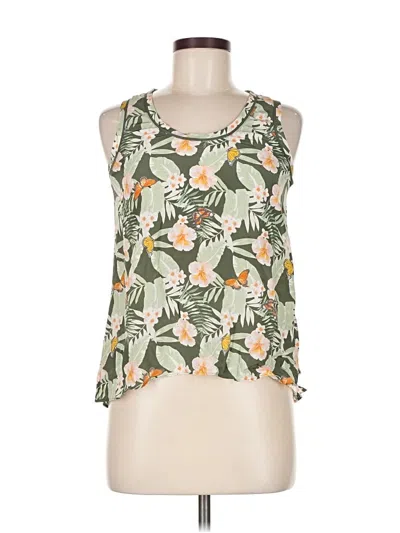 Pre-owned Joie Sleeveless Top Green Halter Neckline Tops