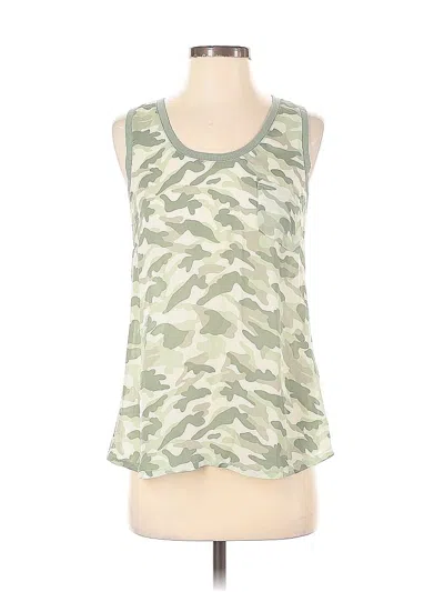 Pre-owned Joie Sleeveless Top Green Scoop Neck Tops