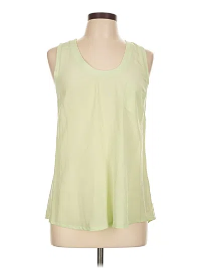 Joie Sleeveless Top Green Scoop Neck Tops