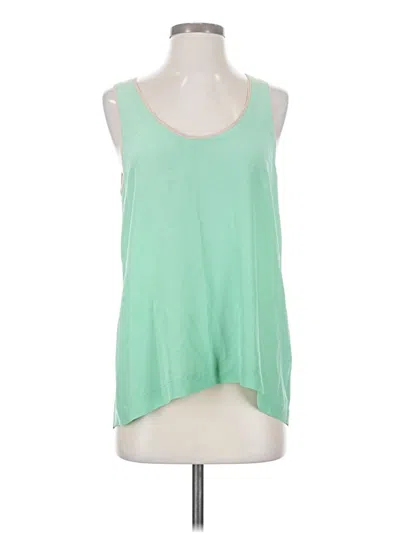 Pre-owned Joie Sleeveless Top Green Scoop Neck Tops