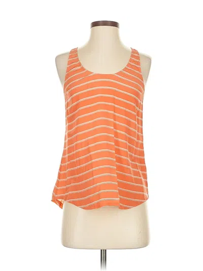 Pre-owned Joie Sleeveless Top Orange Halter Neckline Tops