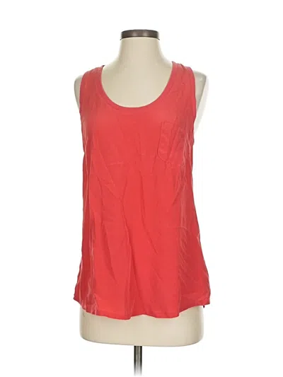 Pre-owned Joie Sleeveless Top Red Scoop Neck Tops