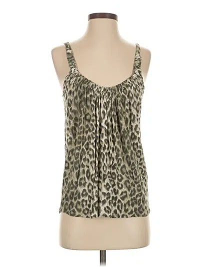 Pre-owned Joie Sleeveless Top Tan Sweetheart Neckline Tops In Brown