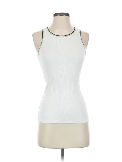 Pre-owned Joie Sleeveless Top White Halter Neckline Tops