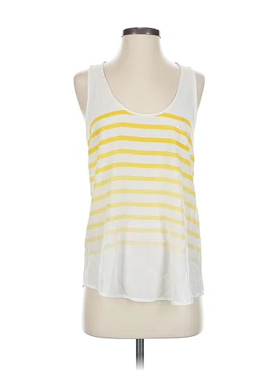 Pre-owned Joie Sleeveless Top Yellow Scoop Neck Tops