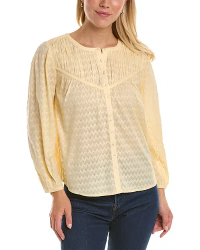 Joie Smocked Top In Yellow