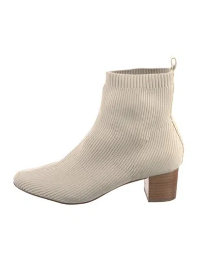 Pre-owned Joie Sock Boots In Neutral