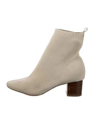 Pre-owned Joie Sock Boots In Neutral