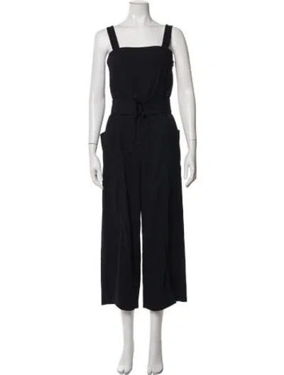 Pre-owned Joie Square Neckline Jumpsuit In Blue