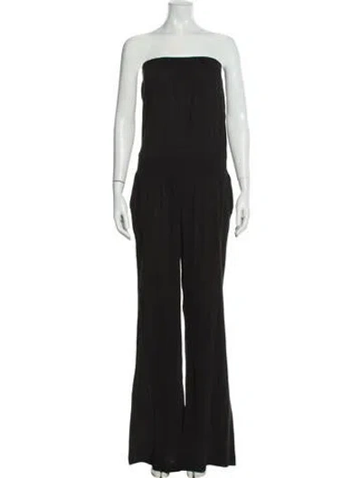 Pre-owned Joie Strapless Jumpsuit In Blue