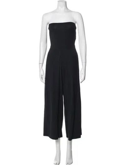 Pre-owned Joie Strapless Jumpsuit In Blue