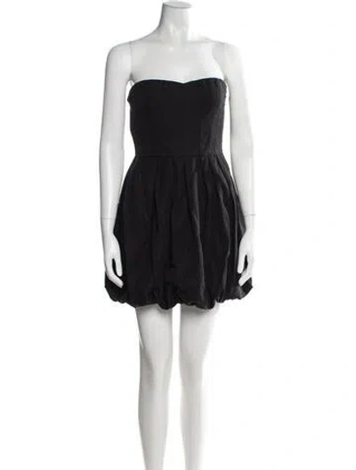 Pre-owned Joie Strapless Mini Dress In Black