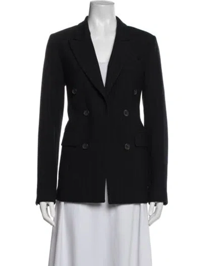 Pre-owned Joie Striped Blazer In Black