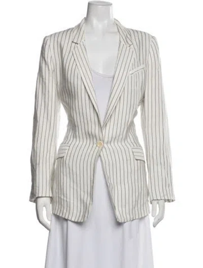 Pre-owned Joie Striped Blazer In Neutrals